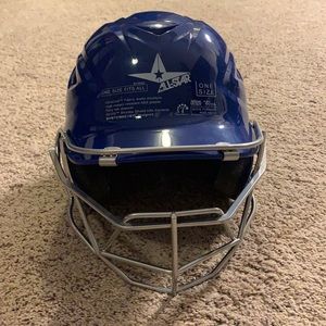 NWT Comfortable blue helmet